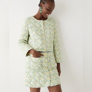 NWT JCrew Limited-edition quilted Louisa lady jacket in Liberty® fabric
